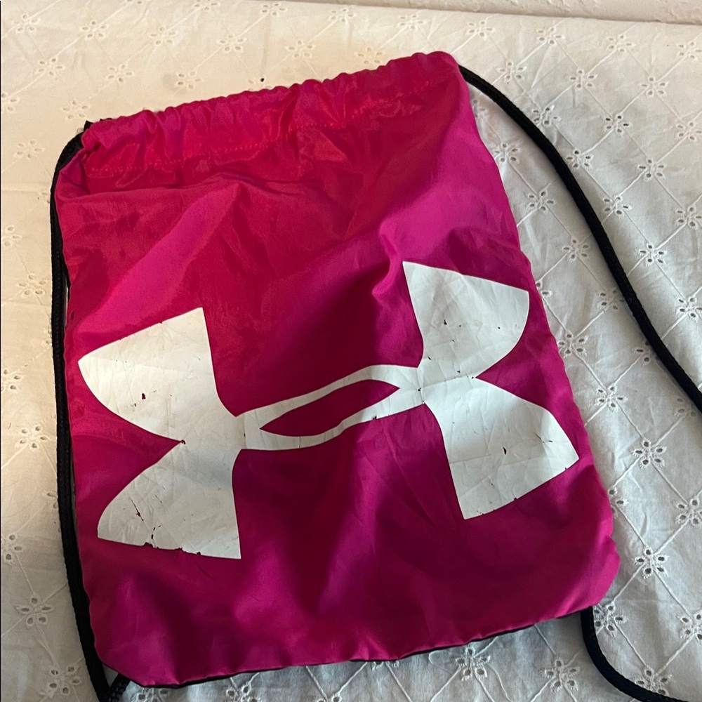 Under Armour Fuchsia Drawstring Backpack